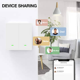 Vypínač Evolveo Dual Switch, Wi-Fi biely

 obrázok produktu 7 z 10