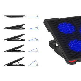 Chladiaca podložka pre NTB PLATINET PLCP5FB do 17,3" čierna

 obrázok produktu 4 z 12