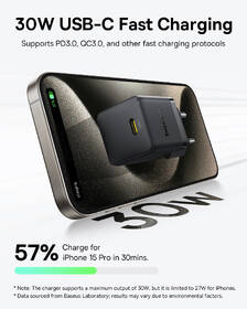 Nabíjačka do siete Baseus Palm 30W USB-C PD QC 3.0 biela

 obrázok produktu 7 z 13