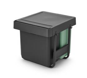 Odpadkový kôš na triedený odpad Brabantia Sort&Go, dark grey 

 obrázok produktu 3 z 15
