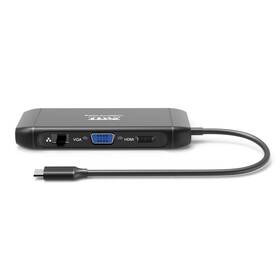Dokovacia stanica PORT CONNECT 8v1 DUAL SCREEN, HDMI, VGA, 3xUSB-A, RJ-45, TF, SD čierna

 obrázok produktu 3 z 9