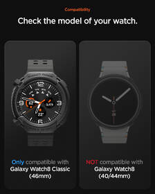 Ochranné puzdro Spigen Rugged Armor na Samsung Galaxy Watch 8 Classic (46mm) čierny

 obrázok produktu 9 z 14