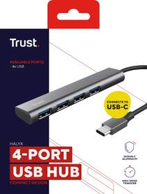 USB Hub Trust Halyx Aluminium USB-C/4x USB 3.2 Gen1 strieborný

 obrázok produktu 10 z 11