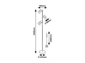 Stojacia lampa Rabalux HATICE 74279, 15W, E14 čierna

 obrázok produktu 3 z 4
