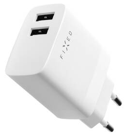 Nabíjačka do siete FIXED 2xUSB 17W Smart Rapid Charge + Lightning MFi kábel 1m biela

 obrázok produktu 4 z 7