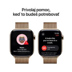 Inteligentné hodinky Apple GPS + Cellular 46mm zlatý titán - zlatý milánsky ťah - S/M 

 obrázok produktu 5 z 8