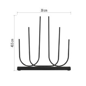 LED dekorácie EMOS svietnik kovový čierny, 40 cm, 6LED, vnútorná, teplá biela 

 obrázok produktu 5 z 7