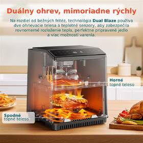 Fritéza teplovzdušná COSORI Dual Blaze Smart 6,4 l čierna

 obrázok produktu 9 z 11