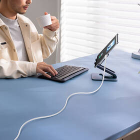 Kábel Baseus Silky USB-C/Lightning, 20W, 1m biely

 obrázok produktu 5 z 7