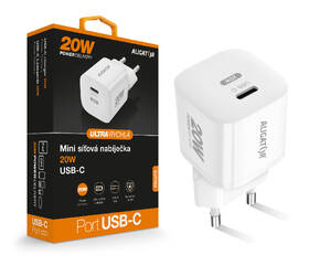 Nabíjačka do siete Aligator Power Delivery 20W, USB-C biela

 obrázok produktu 2 z 2