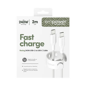 Kábel PanzerGlass empower USB-C/USB-C, 240 W, 2m biely

 obrázok produktu 5 z 5