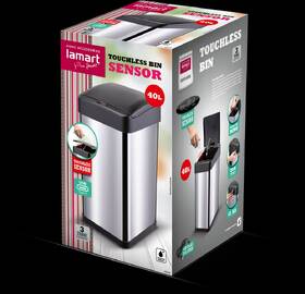 Bezdotykový odpadkový kôš Lamart LT8106 40 l čierny/nerez

 obrázok produktu 5 z 5