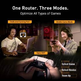 Router Asus TUF-BE6500 (BE6500) WiFi 7 Extendable Gaming,  AiMesh čierny

 obrázok produktu 9 z 10