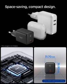 Nabíjačka do siete Spigen Essential 45W, USB-C + USB-C kabel čierna

 obrázok produktu 2 z 6