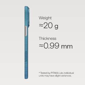 Kryt na mobil Pitaka Ultra-Slim Lucid Blue na Apple iPhone 17 Pro Max modrý

 obrázok produktu 8 z 8