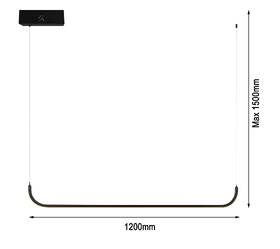 Závesné svietidlo IMMAX NEO PATTINI SMART, Zigbee 3.0, TUYA čierne

 obrázok produktu 3 z 8