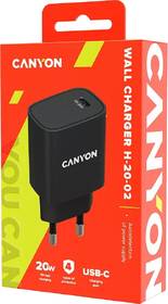 Nabíjačka do siete Canyon H-20-02 USB-C PD 20 W čierna

 obrázok produktu 2 z 2