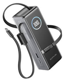 Powerbank EcoFlow RAPID 25000mAh, 170W, 2x100W USB-C kabel strieborný

 obrázok produktu 6 z 14