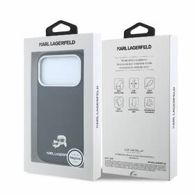Kryt na mobil Karl Lagerfeld PU Grained Semi Wrap K&CH Heads Magsafe na Apple iPhone 18 Pro Max čierny

 obrázok produktu 6 z 6