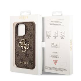 Kryt na mobil Guess 4G Metal Logo na Apple iPhone 14 Pro hnedý

 obrázok produktu 3 z 3