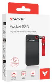 SSD externý Verbatim Pocket SSD 512GB čierny/červený

 obrázok produktu 3 z 9