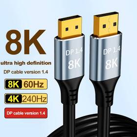 Kábel PremiumCord DisplayPort 1.4, 32,4 Gbit/s, 8K, 5 m čierny

 obrázok produktu 7 z 19