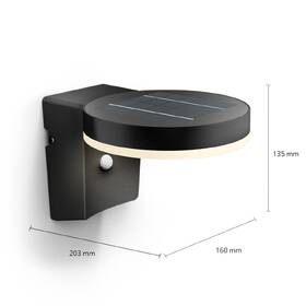 Nástenné svietidlo Philips Zonal, okrúhle čierne

 obrázok produktu 1 z 4