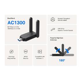 Wi-Fi adaptér Mercusys MA32H čierny

 obrázok produktu 4 z 11