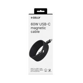 Kábel Celly magnetický USB-C/USB-C, 60 W, 1 m čierny

 obrázok produktu 5 z 6
