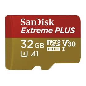 Pamäťová karta SANDISK 32GB UHS-I U3 (95R/90W) + adaptér čierna

 obrázok produktu 2 z 3