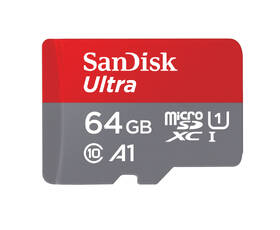 Pamäťová karta SANDISK 64GB (140R) A1 Class 10 UHS-I + SD adaptér 

 obrázok produktu 3 z 3