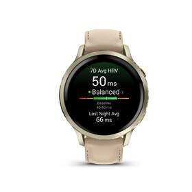 Inteligentné hodinky Garmin Venu 4 - 41 mm + kožený remienok zlaté/béžové

 obrázok produktu 5 z 8