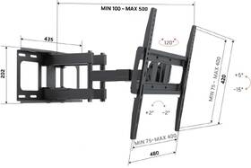 Držiak na TV Vogel’s UP 4053 rameno pro, 32-65", 40 kg čierny

 obrázok produktu 2 z 2