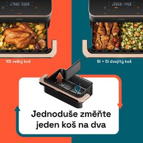 Fritéza teplovzdušná COSORI TF101S Dual Blaze TwinFry 10 l čierna

 obrázok produktu 12 z 18