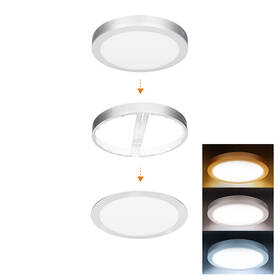 LED stropné svietidlo Solight WD244-S 24 W, 3CCT, priemer 30 cm strieborné

 obrázok produktu 2 z 7