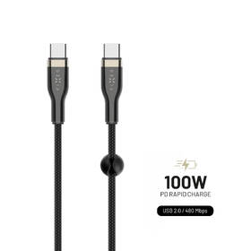Kábel FIXED USB-C/USB-C s podporou PD, 100W, 0,5m čierny

 obrázok produktu 1 z 10