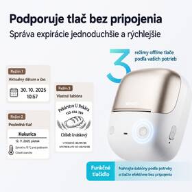 Tlačiareň štítkov Niimbot B2 PRO + role štítkov zlatá

 obrázok produktu 9 z 14