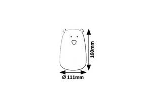 Detská LED lampička Rabalux Baloo 5409, USB biela

 obrázok produktu 5 z 6