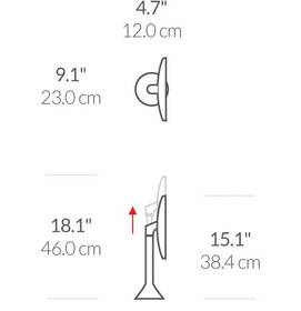 Zrkadlo kozmetické Simplehuman ST3061 ST3061 Sensor Touch, DUAL LED 

 obrázok produktu 4 z 5
