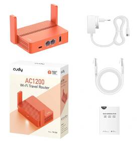 Router Cudy TR1200 AC1200 Wi-Fi VPN Travel oranžový

 obrázok produktu 8 z 9