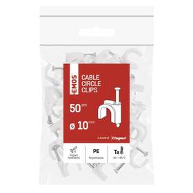 Káblový klip EMOS 10MM, 50KS biely

 obrázok produktu 6 z 9