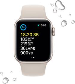 Inteligentné hodinky Apple GPS 40mm hviezdne biely hliník - hviezdne biely športový remienok 

 obrázok produktu 3 z 7