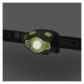 Čelovka EMOS P3536, COB LED + LED, 220 lm, 100 m, 3x AAA 

 obrázok produktu 6 z 10