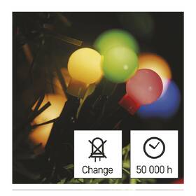 LED reťaz EMOS 300LED cherry reťaz - guličky, 30 m, vonkajšie aj vnútorné, multicolor, programy, časovač 

 obrázok produktu 5 z 7