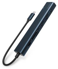 USB Hub Spello by Epico 7in1 USB-C Slim čierny

 obrázok produktu 3 z 5
