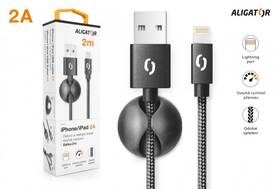 Kábel Aligator Premium USB/Lightning, 2m čierny

 obrázok produktu 7 z 8