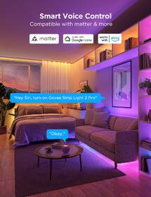 LED pásik Govee Strip Light 2 Pro RGBICWW, Matter, 5m 

 obrázok produktu 4 z 9