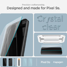 Tvrdené sklo Spigen tR EZ Fit na Google Pixel 9a (2ks) 

 obrázok produktu 12 z 12