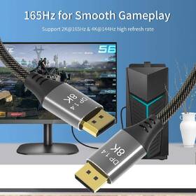 Kábel PremiumCord DisplayPort 1.4, 32,4 Gbit/s, 8K, 5 m čierny

 obrázok produktu 12 z 19