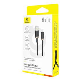 Kábel Baseus Dura USB/USB-C, 60W, 1m čierny/zlatý

 obrázok produktu 15 z 16